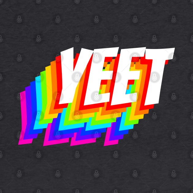 YEET - Typography Graphic Design by hollowaydesigns